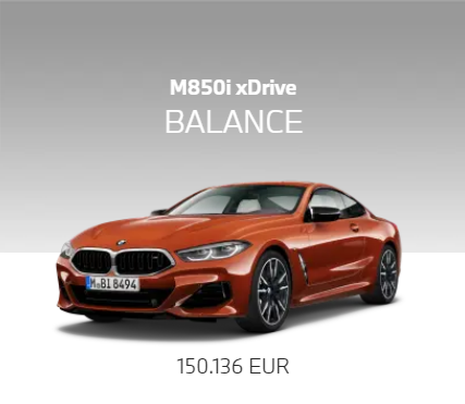 BMW Serije 8 Coupé G15 LCI Facelift 2022 tročetvrtinski prednji prikaz Balance konfiguracija BMW M850i xDrive Coupé Sunset narandžaste boje