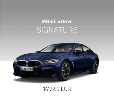 BMW M850i xDrive SIGNATURE