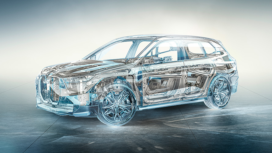 BMW iX M60 i20 2022 električni SUV električni automobil BMW iX M60 tehnički podaci transparentan model