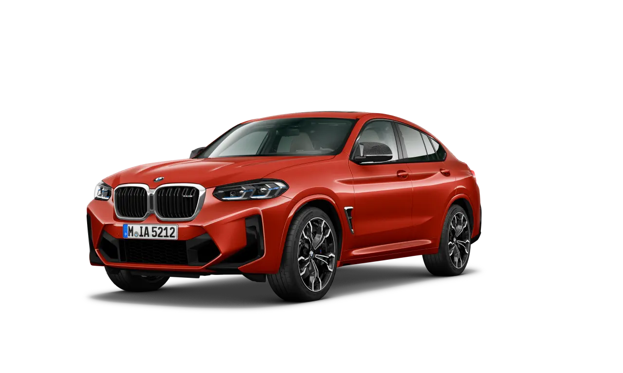 BMW X4 M Competition F98 LCI Facelift 2021 Sao Paulo žute boje tročetvrtinski prednji prikaz