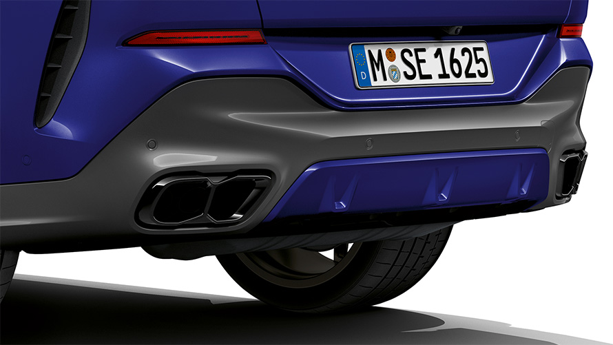 BMW X6 M60i xDrive G06 MP izduvni sistem bliži prikaz