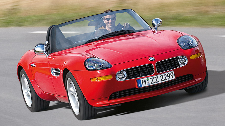 BMW Z8 Roadster (E52) tročetvrtinski prednji prikaz tokom vožnje