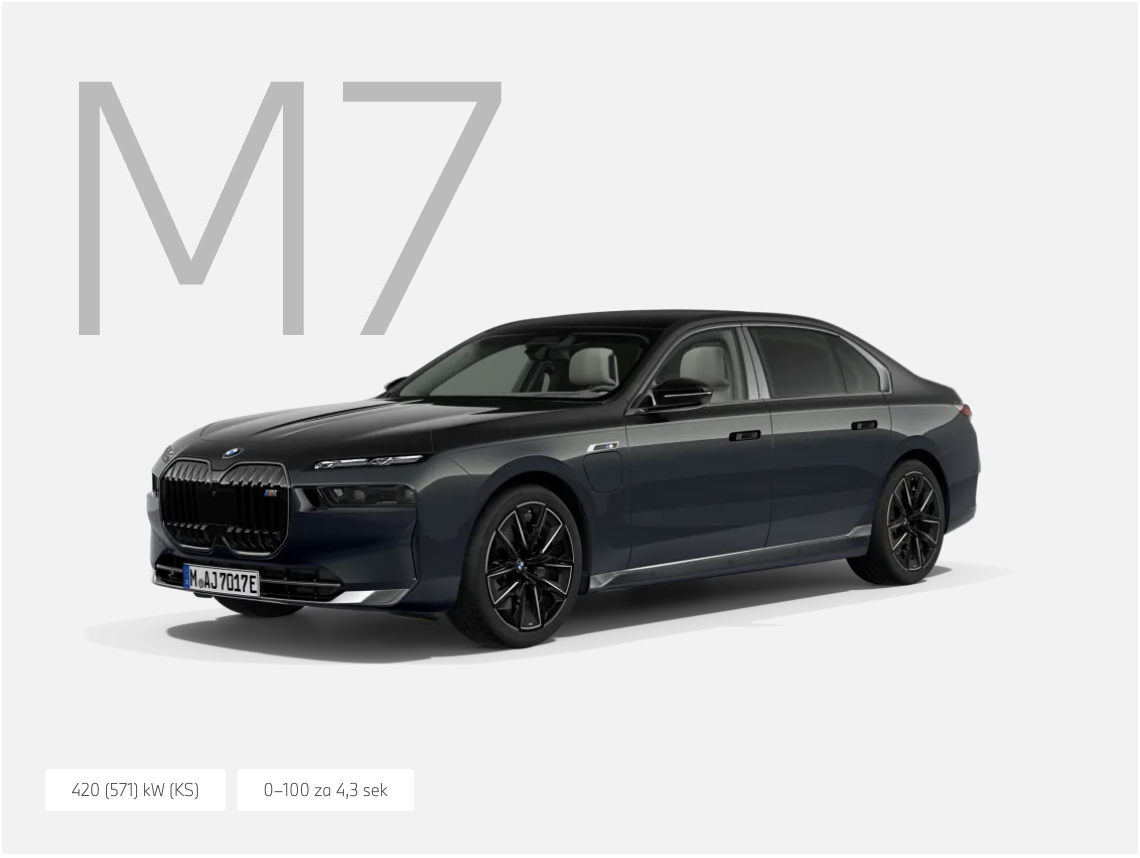 BMW M760e xDrive Sedan.