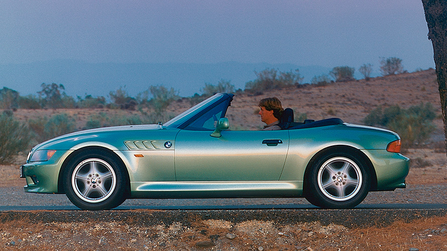 BMW Z3 Roadster (E36/7) bočni prikaz parkiranog vozila